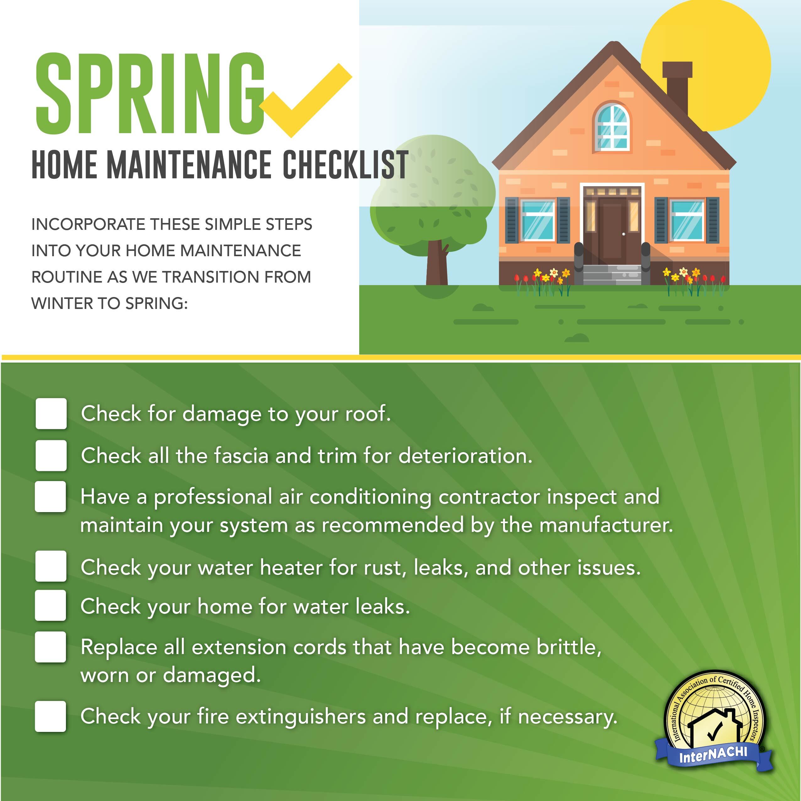 Spring Home Maintenance Checklist